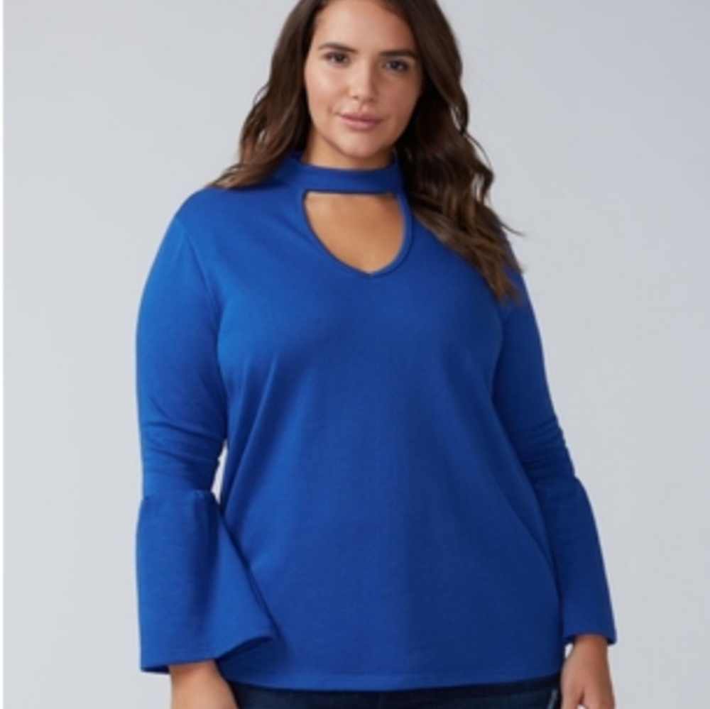 Bell sleeve, choker top